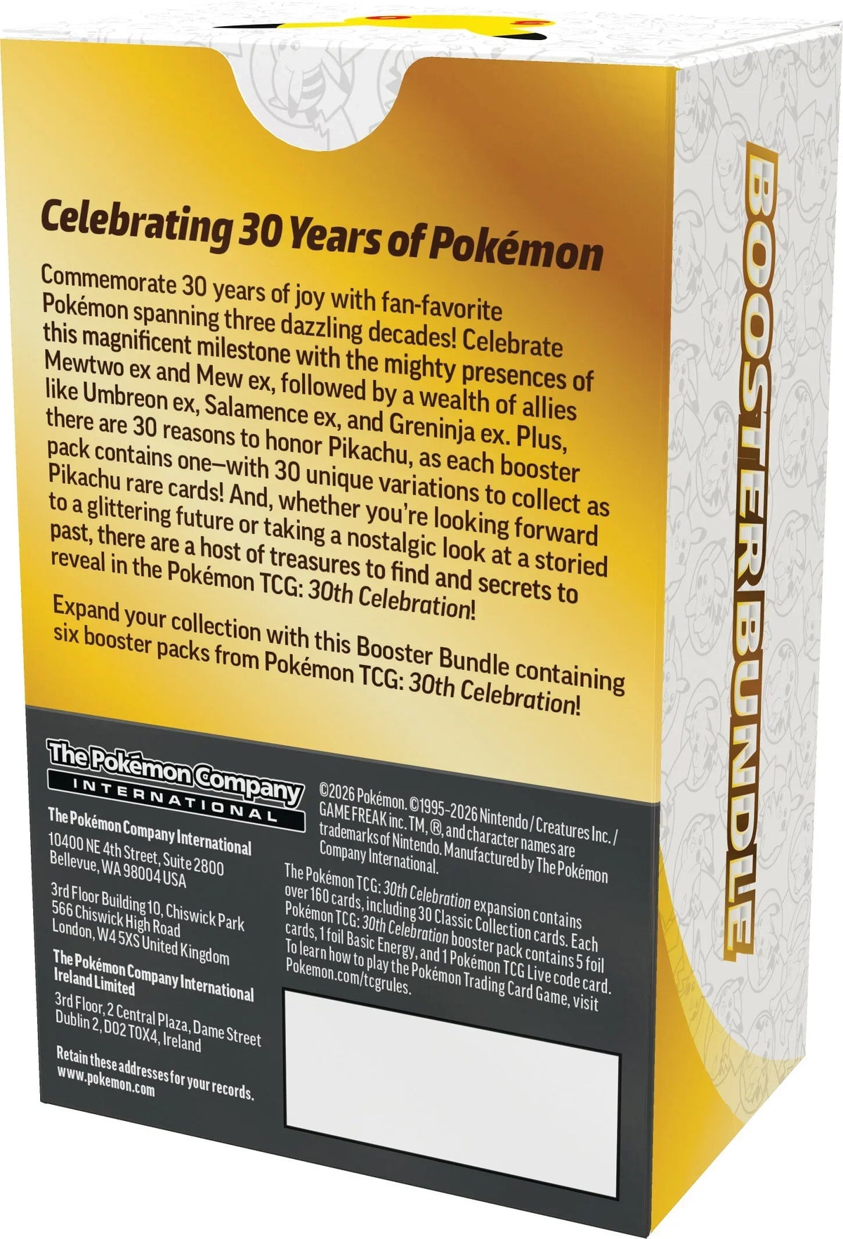 Booster Bundle 30th Anniversario PRE-ORDER