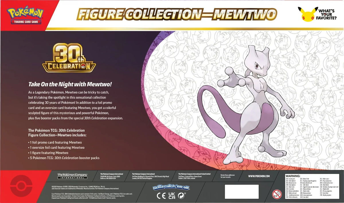 Collezione di figurine Mew/Mewtwo 30° anniversario PRE-ORDINE